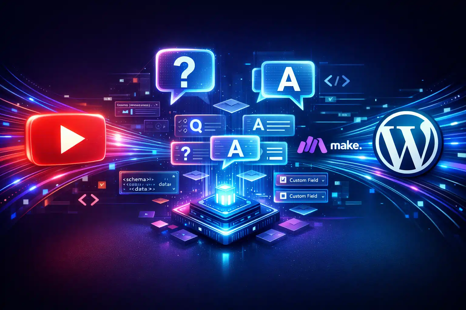 få flere klik fra google: automatisk faq & schema med make.com 🚀 Få flere klik fra Google: Automatisk FAQ & Schema med Make.com 🚀