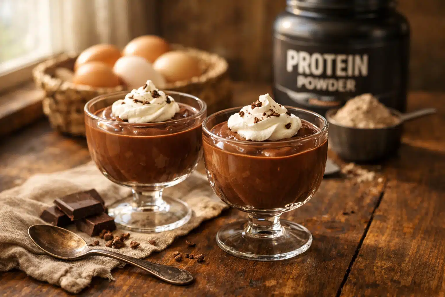 Henter Egne Æg & Laver Lækker Protein-Budding Til Konen!