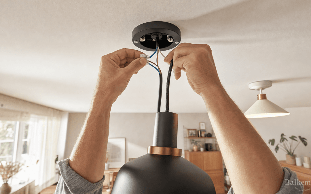 Tilslutning af lampe i loft – trin-for-trin uden at brænde fingre