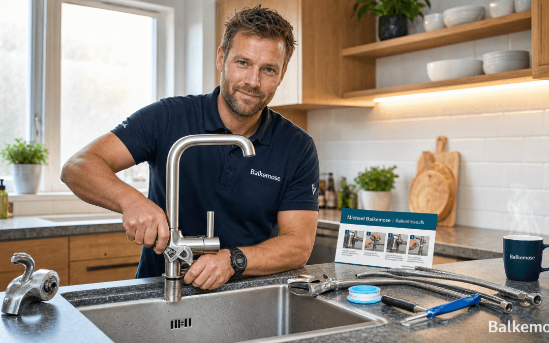 Skift blandingsbatteri i køkkenet selv – trin-for-trin guide fra Balkemose