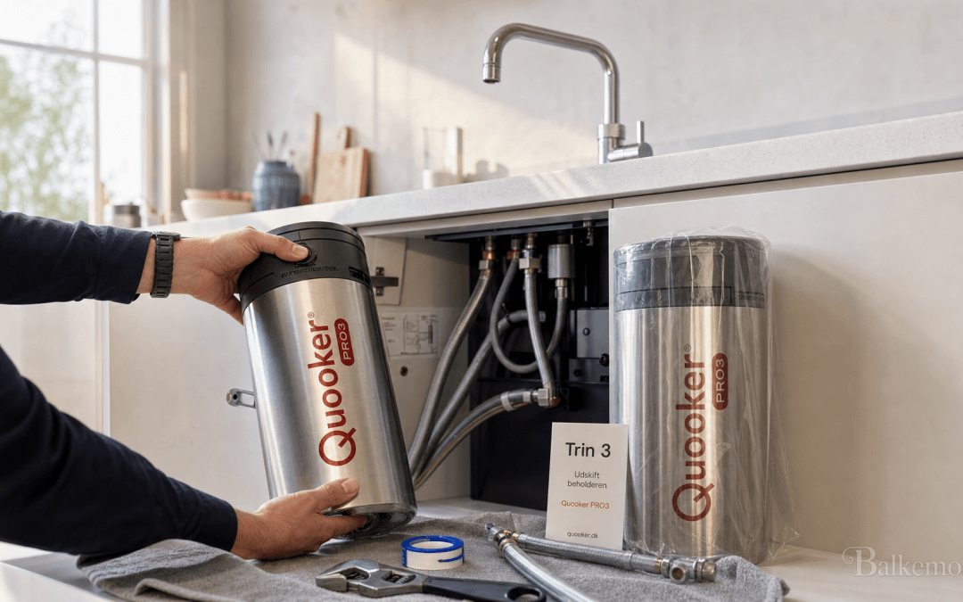 Quooker skift beholder – trin-for-trin guide til udskiftning derhjemme